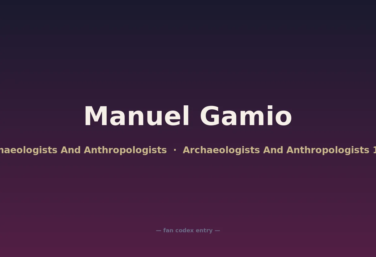 Manuel Gamio