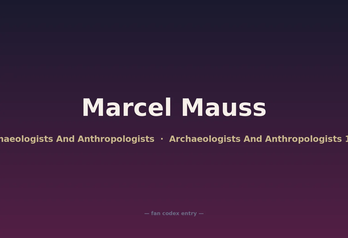 Marcel Mauss