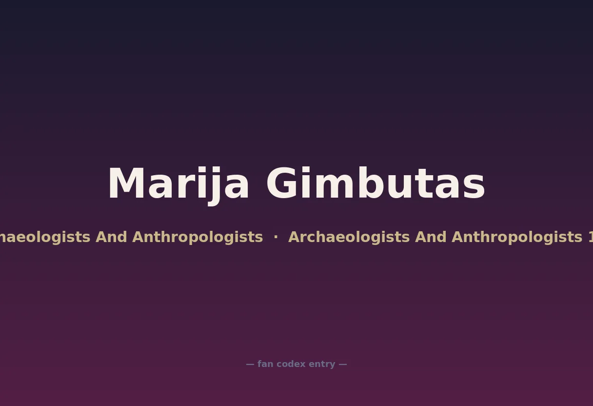 Marija Gimbutas