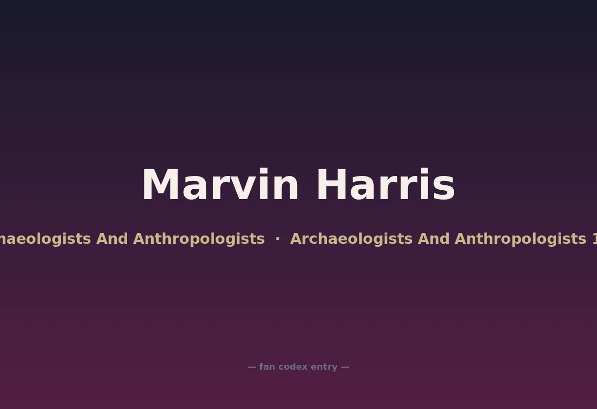Marvin Harris