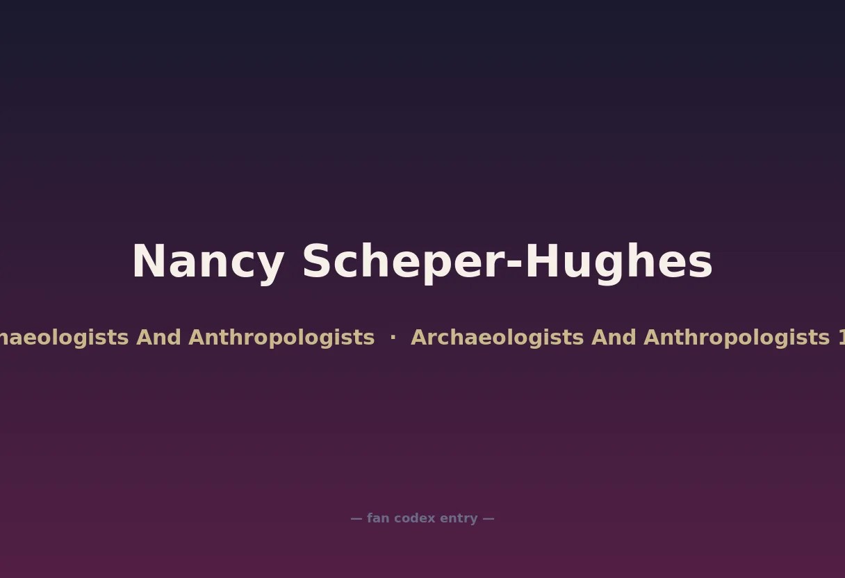 Nancy Scheper-Hughes