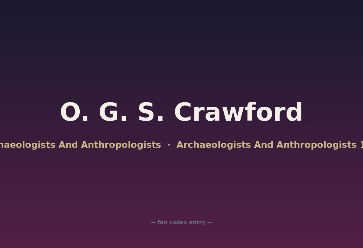 O. G. S. Crawford